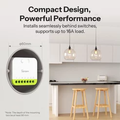 SONOFF MINI-ZB2GS DUO 2-Gang Zigbee Smart Switch Controle De Carga Dupla 3.0 Compatibilidade Booster Signal Com Vários C