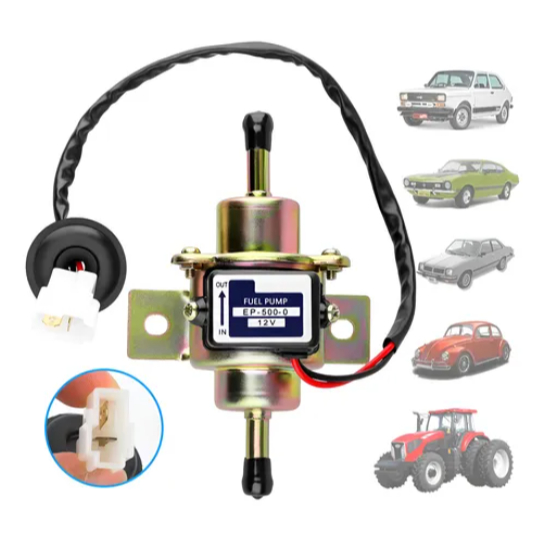12V Bomba Combustível Gasolina Diesel Álcool Baixa Pressão - EP500-0