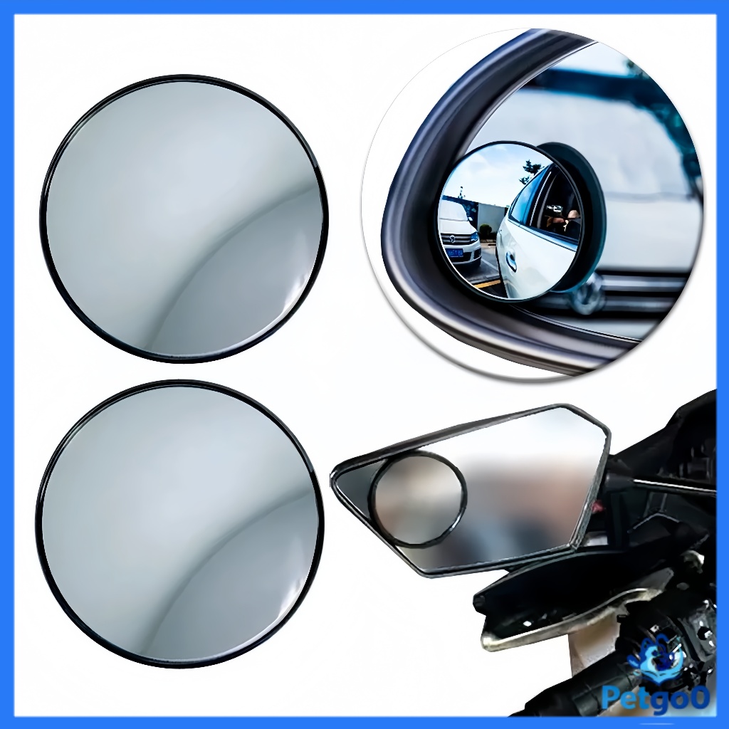 Espelho Retrovisor Moto Universal | Ajustável 360° | Resistente a Chuva | para Honda/Yamaha | Design Estiloso