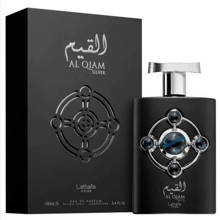 Perfume Lattafa Al Qiam Prata Perfume Unissex Perfume 100ml-Original 100% Presente Perfeito