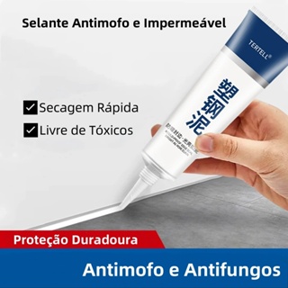 Selante Antimofo e Impermeável para Banheiros e Cozinhas - Vedação Durável para Frestas de Pias - 150ml em Oferta na Shopee