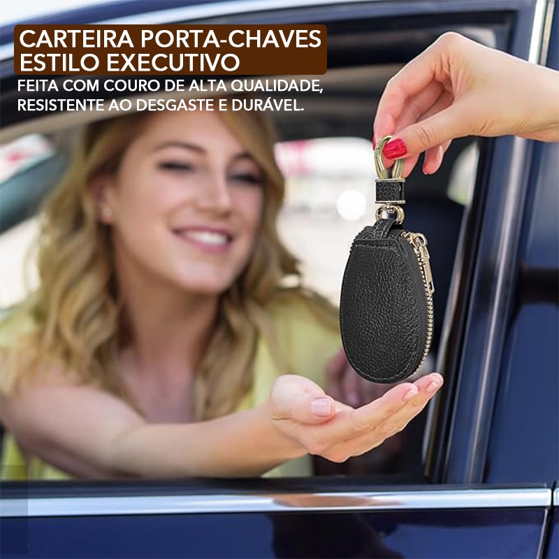 Homens E Mulheres Porta-Chaves Em Couro PU Simples Multi-Funções Saco Para Armazenamento em Oferta na Shopee