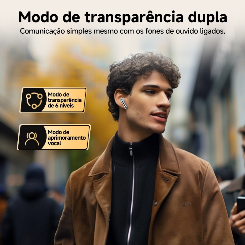 QCY HT08 MeloBuds Pro ANC Bluetooth 5.3 Fones De Ouvido Sem Fio 46dB — foto 4