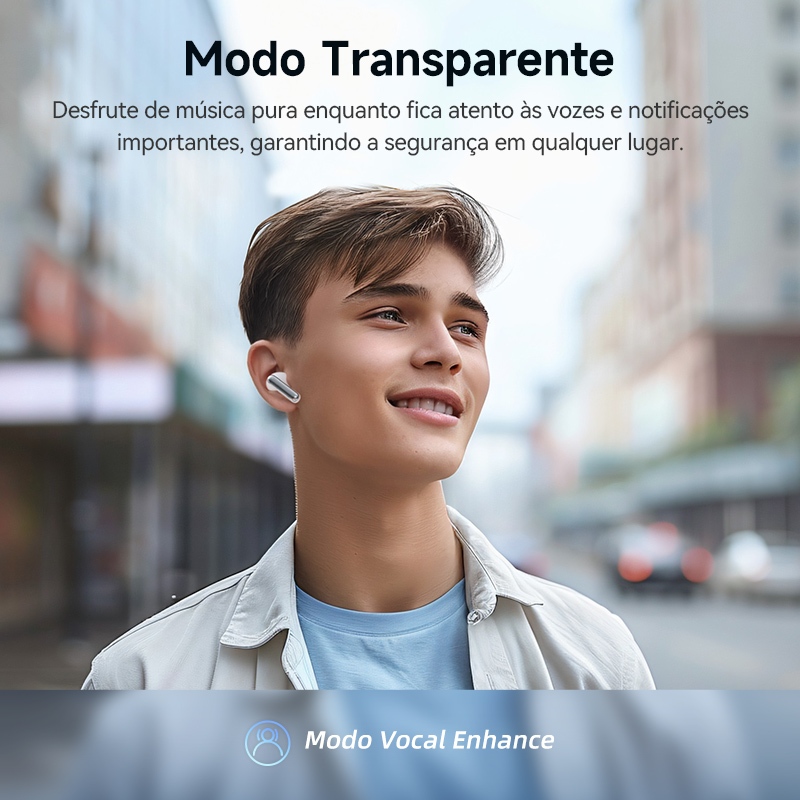 QCY HT12 Melobuds N50 ANC Bluetooth 5.4 Fones De Ouvido Sem Fio Cancelamento Ruído Ativo · foto 2