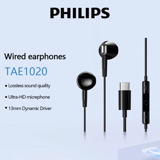 PHILIPS TAE1020 Fone De Ouvido Com Fio Para Jogos Microfone De Ultra-Alta Definição Qualidade De Som De Universal TypeC em Oferta na Shopee