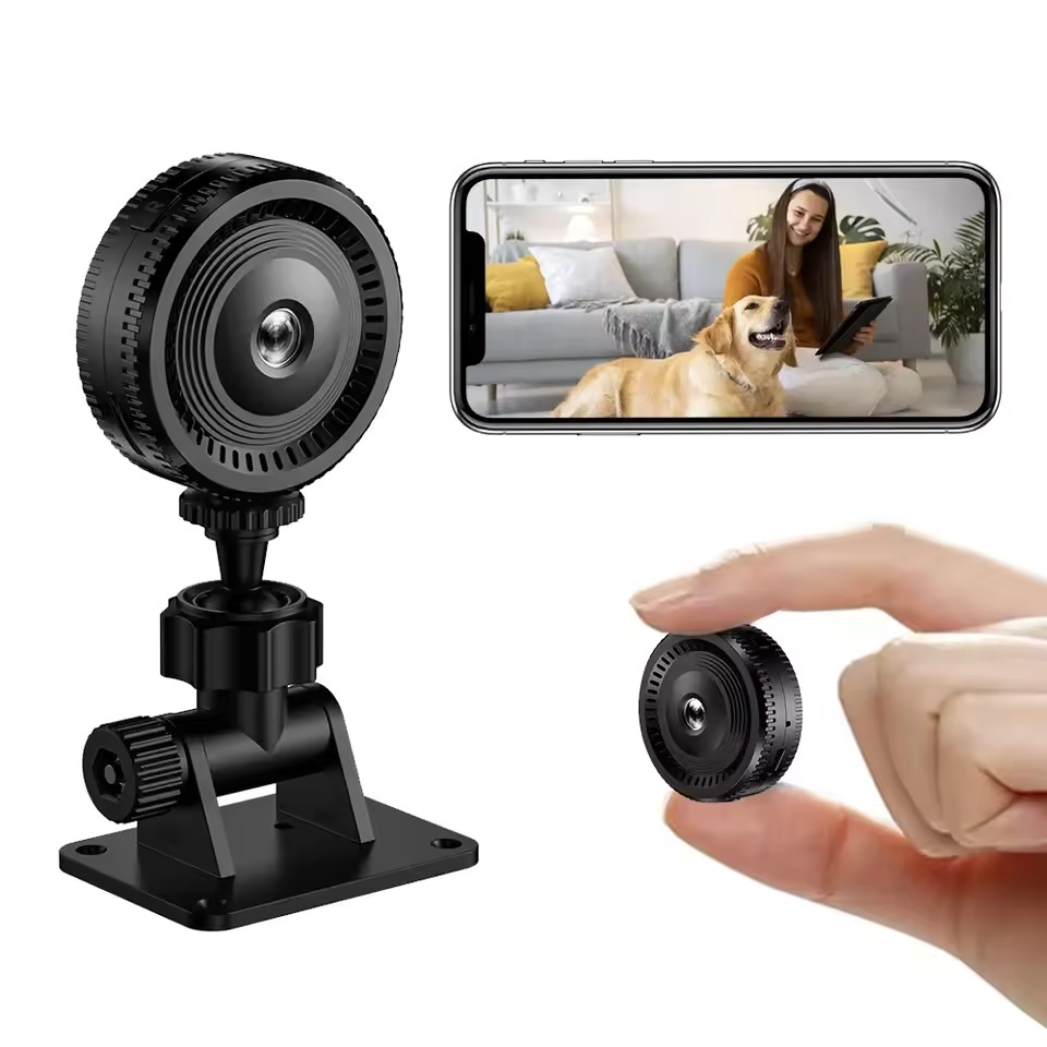 Câmera de Segurança 1080p HD Vigilância Detecção de Movimento e Monitor de Bebê Visão Noturna Animais de Estima