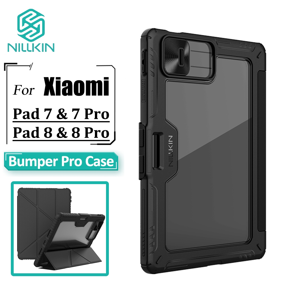 Nillkin Capa Flip Para Xiaomi Pad 8 Pro 8 7 7 Controle Deslizante De Câmera Com Tudo Incluído 360 ° PC Rígido À Prova De em Oferta na Shopee