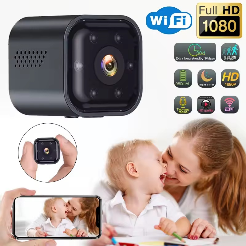 AS03 Smart Wifi Câmera De Segurança Mini Alta Potência Baixa Sem Fio Ação Monitor De Bebê