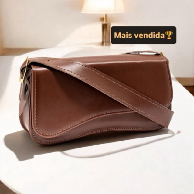 Bolsa de ombro baguete feminina, produtos de alta qualidade, fornecimento de estoque pronto, pode ser enviada imediatame