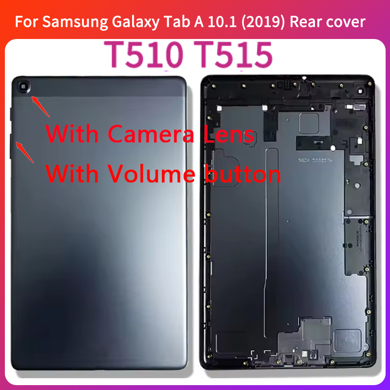 Samsung Galaxy Tab A 10.1 2019 T510 T515 SM-T510 T515 Capa Traseira Porta Habitação Caso Substituição