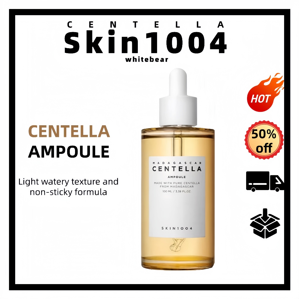 5.5 [Skin1004] Ampola Madagascar Centella 30ml/55ml/100ml Hidrata A Pele Hidratada