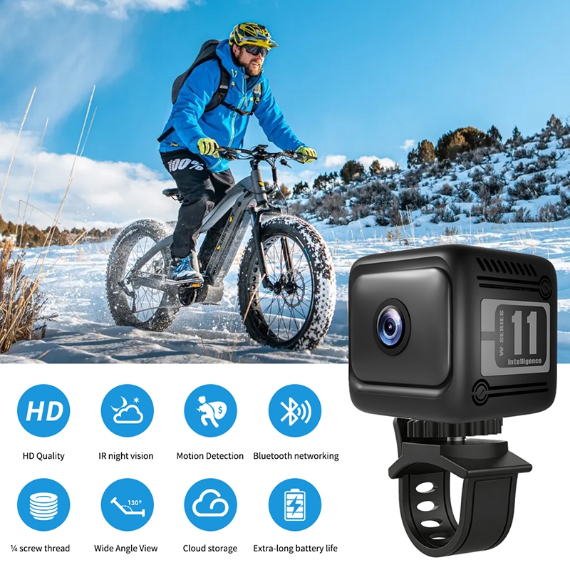Câmera Mini Esportes HD 1080P - 130 Wide Action Cam, Câmera WiFi Hotspot Mini DV para Bicicleta,para Motocicleta