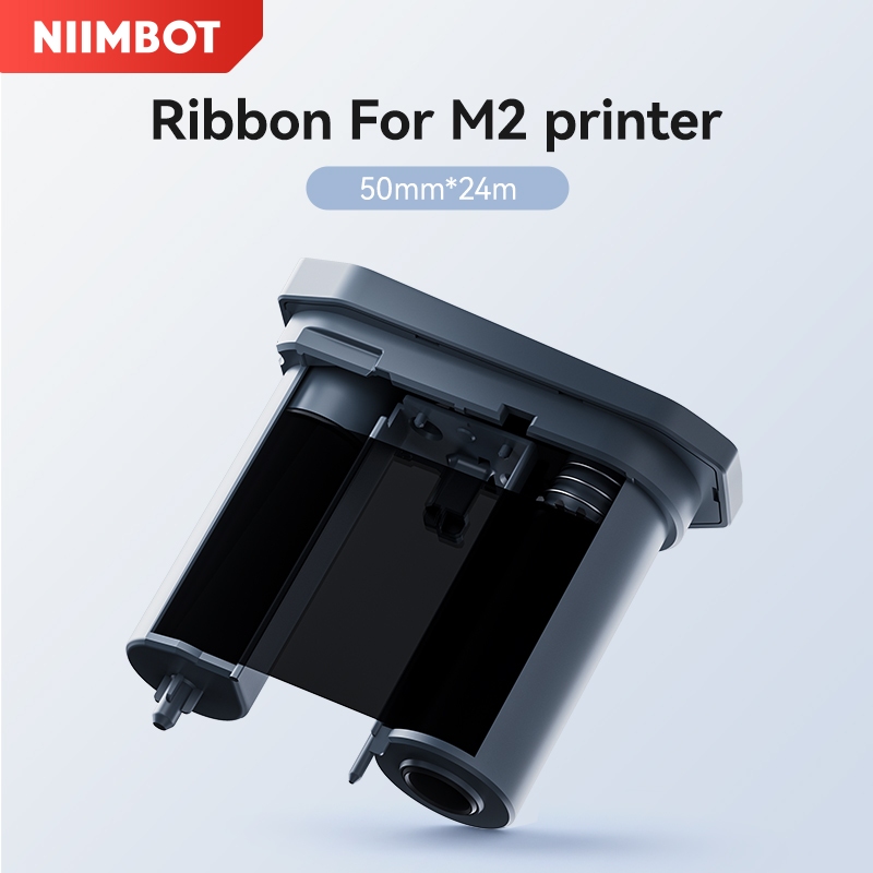 Fita De Carbono À Base De Resina Niimbot M2 50mm * 24m De Longa Duração E Não Desbotada Para Impressora De Etiquetas De 