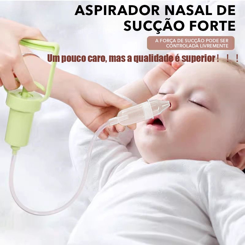 Aspirador nasal manual para bebês, limpa-nariz para recém-nascidos, previne mucosidade e congestão nasal