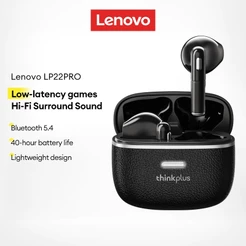 Fones De Ouvido Bluetooth Lenovo LP22 Pro Com Estéreo HiFi E Textura De Baixa Latência Sem Fio 5.4