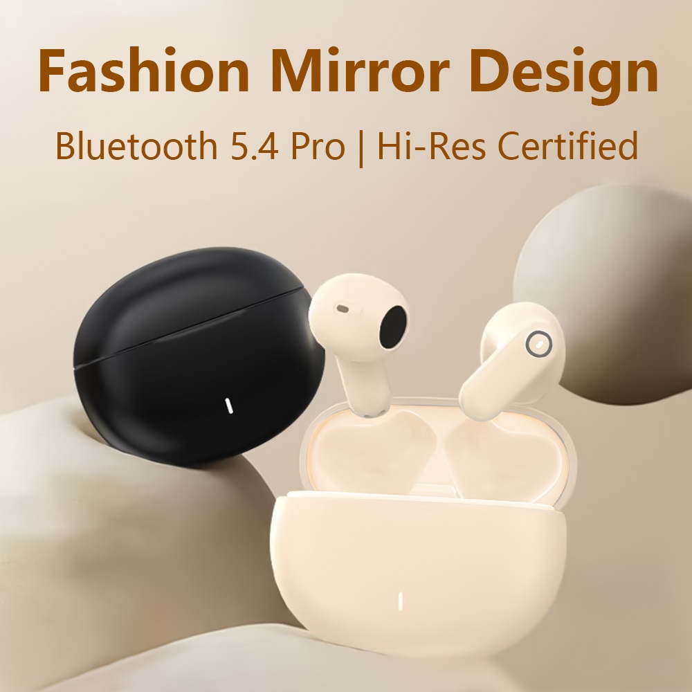 Hqai Fones De Ouvido TWS Sem Fio Bluetooth Com Cancelamento De Ruído À Prova D'água HiFi Earsets Para Jogos Fone Som De 