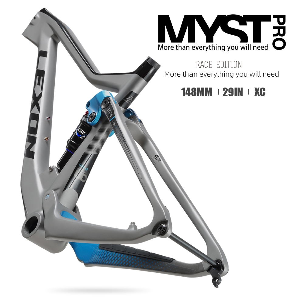 Estoque Pronto ! LEXON MYST PRO Full Carbon XC MTB Quadro Superlight Suspensão Completa 29er Trail Boost 12x148mm Xfusio