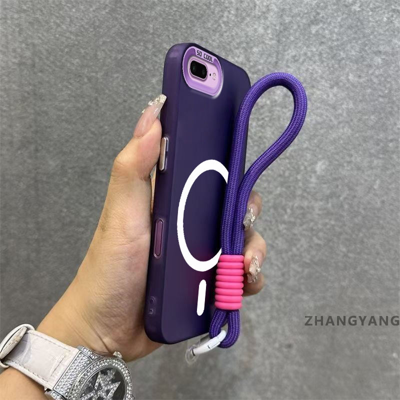 Capa Para iPhone 7 Plus 8 6s 6 7 8 6 6s Matte TPU De Telefone À Prova De Choque Estética Função De Sucção Magnética Novo em Oferta na Shopee