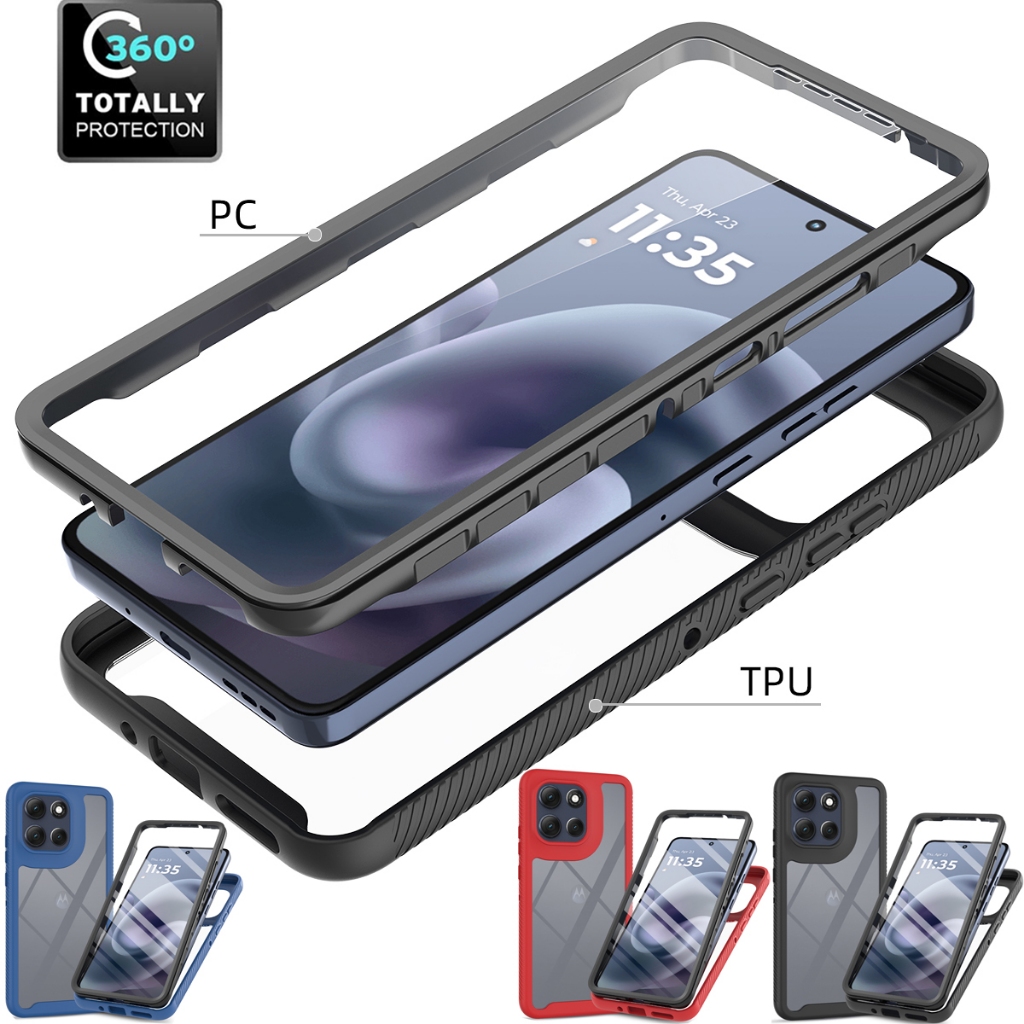 Para Motorola MOTO G86 G56 G55 G35 G15 G05 E15 5G Caso 360 ° Filme Protetor De Tela De Cobertura À Prova De Choque De Pr