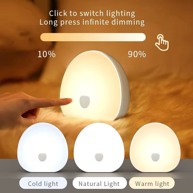 Imagem Máquina De Ruído Branco Para Dormir Com Temporizador Inteligente Tocável Recarregável LED Luz Noturna Relaxante Áudio E 