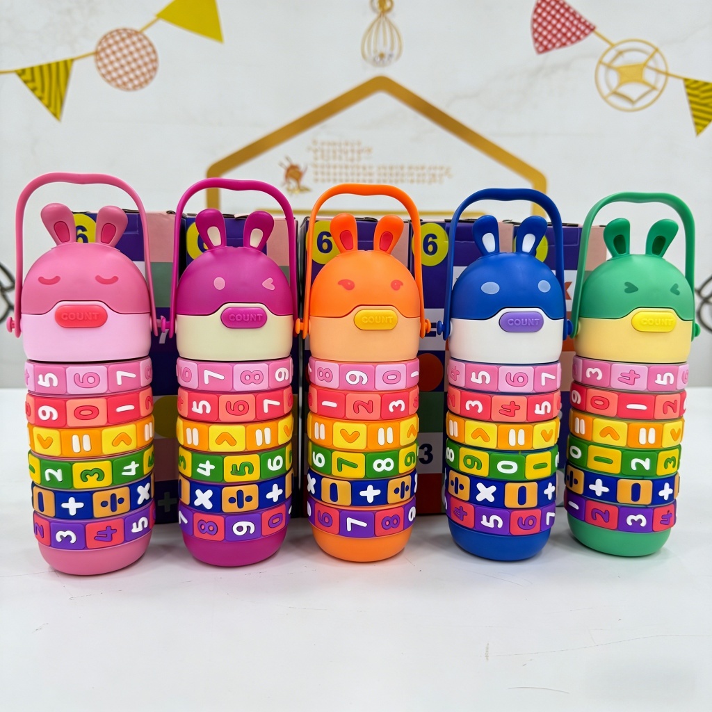 Garrafa De Água Infantil Interativa Educacional Com Cores E Tabuada Números E Contas interativa De Contas Giratórias em Oferta na Shopee