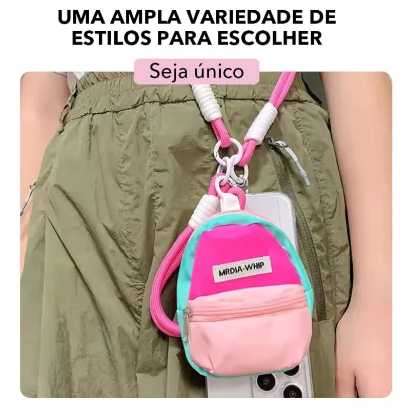 Bolsa De Moedas OOSTAR , Armazenamento De Fone De Ouvido , Mini Carteira Pequena De Cor Contrastante Para Chaves Feita D