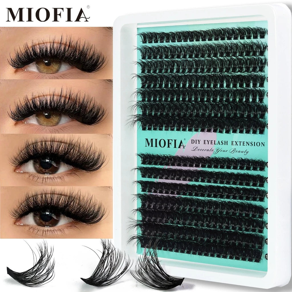 Conjunto de cílios 3D MIOFIA 10-18mm, estilo misto, indicado para iniciantes. — imagem 1