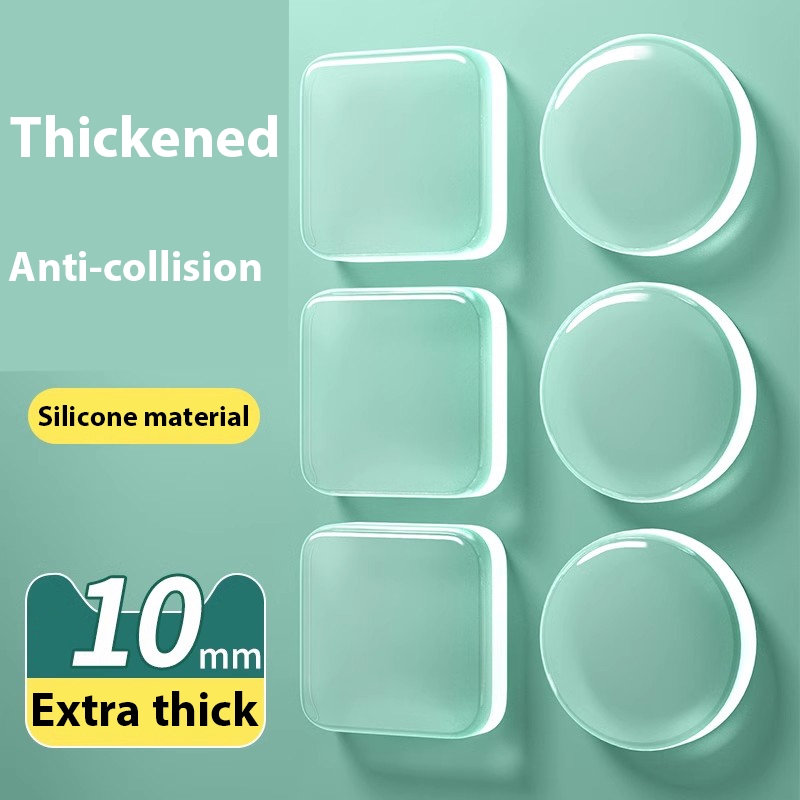 Protetor de Batente de Porta de Silicone Almofada Silenciosa Anti Colisão para Geladeira Armário e Parede