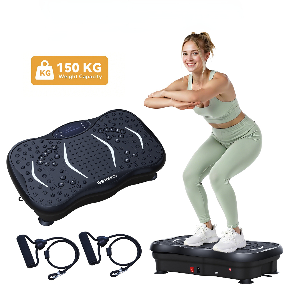 HEROI Queimador de Gordura, Placa de Fisioterapia Vibratória Doméstica, Modo Multiintensidade
