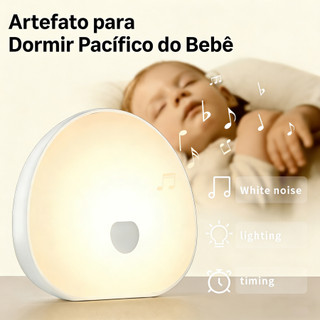 Máquina de Ruído Branco para Bebês com Luz Noturna, Perfeita para Decoração de Quarto de Bebê.