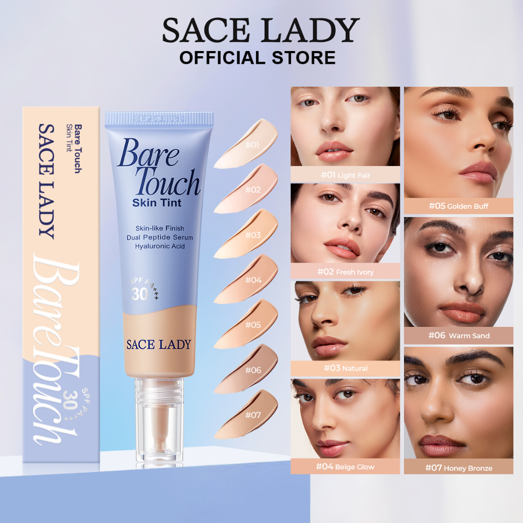 Skin Base Líquida FPS30 SACE LADY Longa Duração Soft Matte Tintura de Pele em Oferta na Shopee