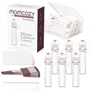 Coletor De Colostro Momcozy Leite Materno Reutilizável Com Estojo De Armazenamento E Lenço De Algodão , Recipiente Portá