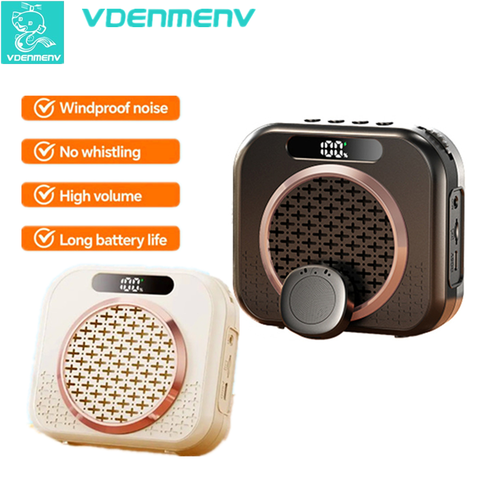 K6 Microfone De Lapela Sem Fio Amplificador De Voz Portátil Bluetooth Para Guia Turístico Do Professor Transmissão 10M