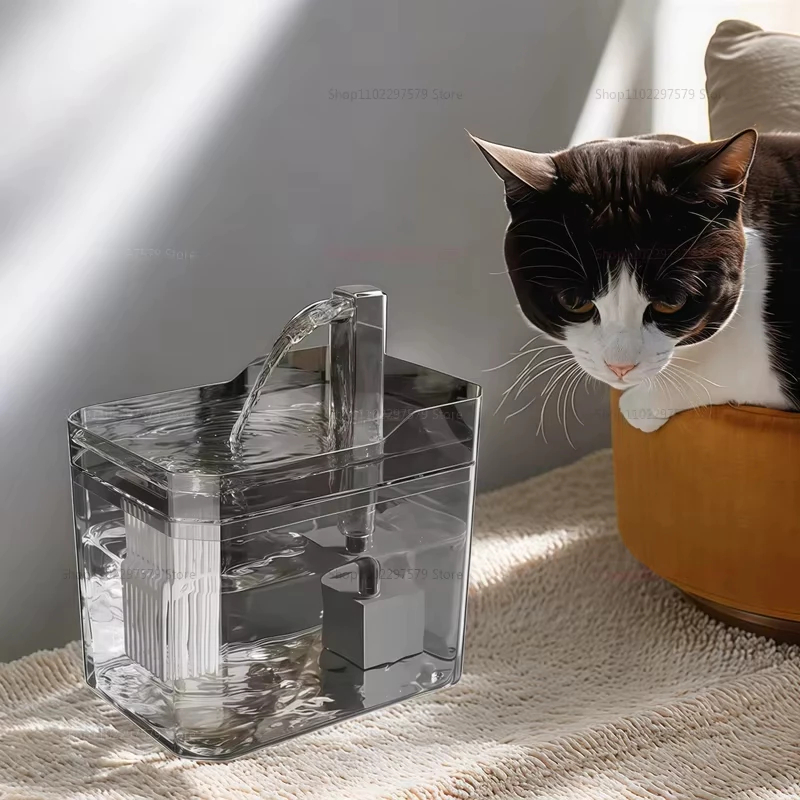 Bebedouro Automático para Gatos, Disponível em Duas Cores, Capacidade 1.5L, com Purificador de Água e Filtro.