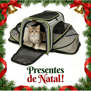 Bolsa Pet Expansível Transporte Viagem Avião Cabine Cachorros e Gatos Cinza em Oferta na Shopee