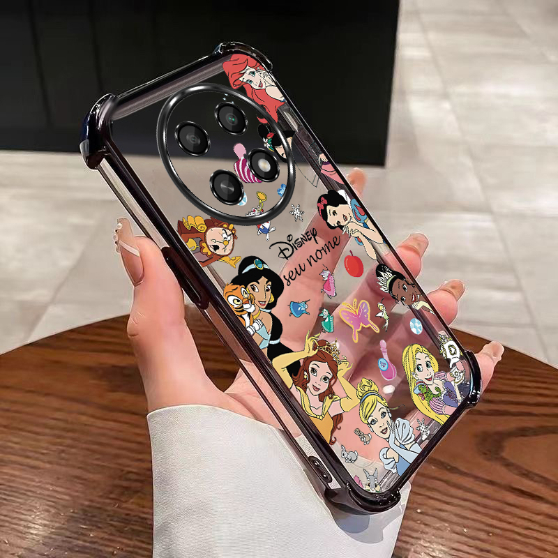 realme 13 Pro + 5G + 12 12x 5G Nome Personalizado Capa Clara Moda Princesa De Proteção De Almofada De Ar em Oferta na Shopee