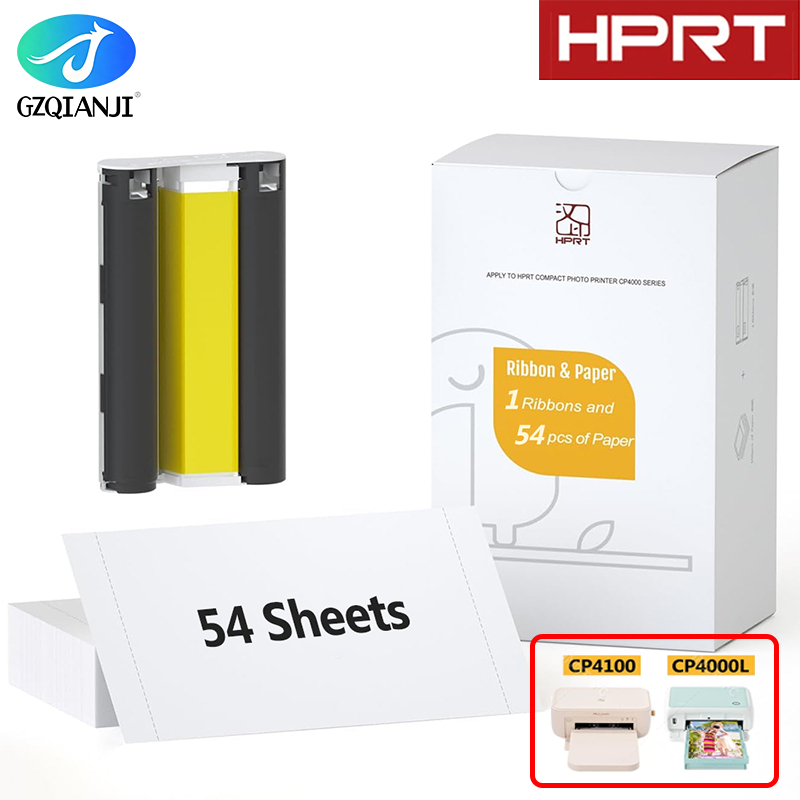 Papel Fotográfico Colorido Original HPRT 10x15cm Sublimação Térmica Para Impressora Fotográfica CP4000L CP4100