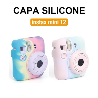 [Film Lab] Capa Silicone Instax Mini 12 Case Para Câmera Instantânea Capa Protetora CAA20 em Oferta na Shopee