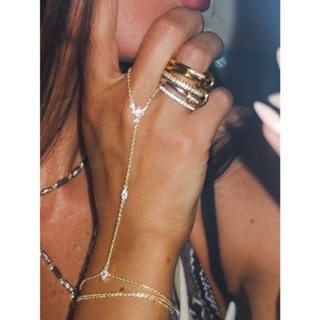 XUYU 2 Peças De Pulseira De Dedo De Corrente Ultrafina Feminina Com Múltiplas Camadas , Adequada Para Viagens Diárias E em Oferta na Shopee