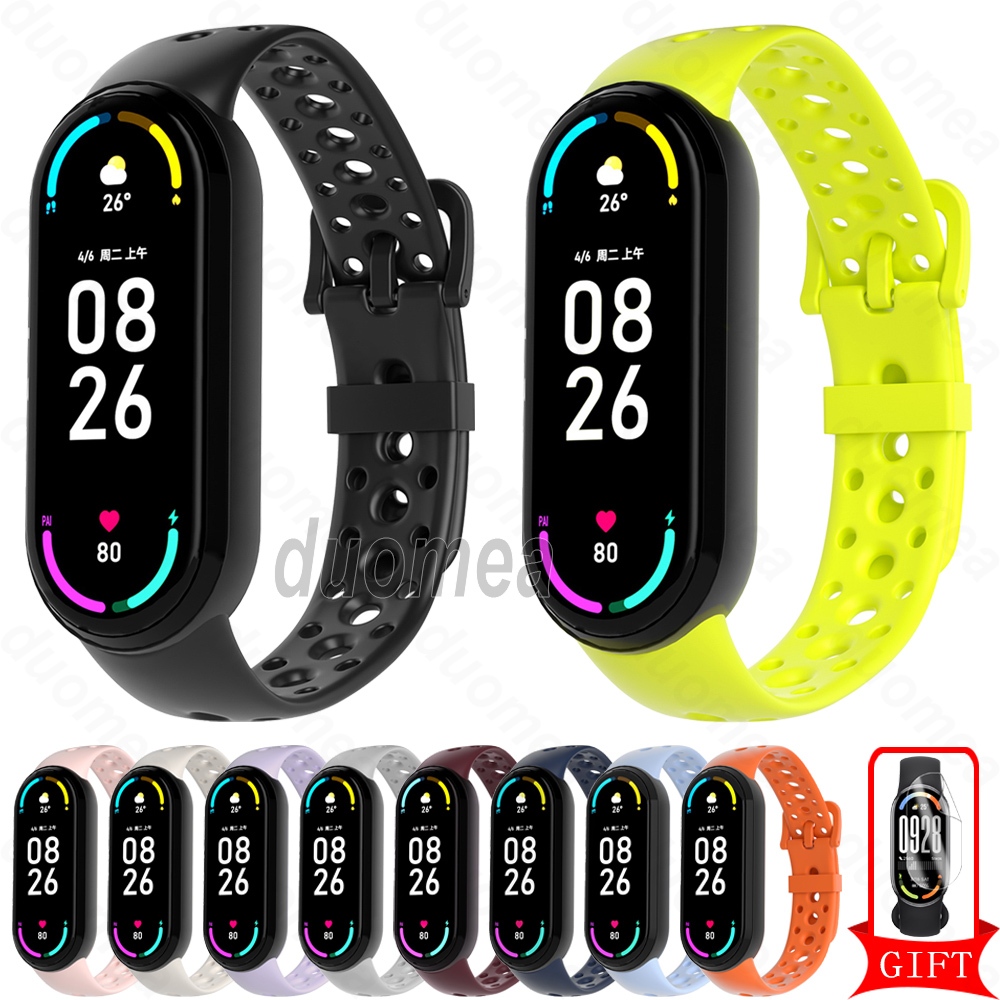 Pulseira De Silicone Loop Esporte Acessórios Para Xiaomi Smart Band 10 9 8/Mi Edição Cerâmica