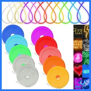 Fita de Led Mangueira Neon 5 Metros Corte 2.5cm Flex 12v Alto Brilho - Varias Cores