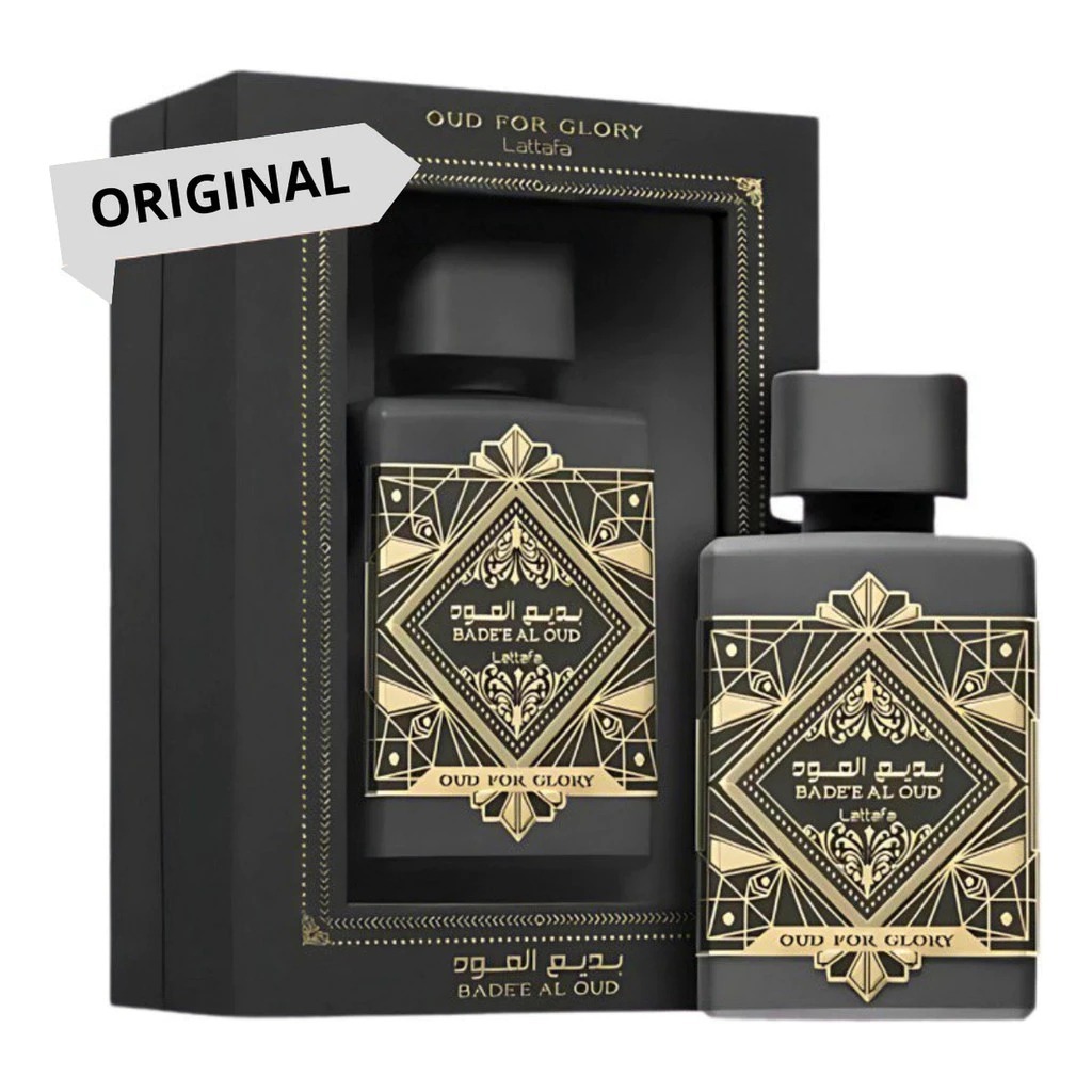 Perfume Árabe Masculino Lattafa Bade'e Al Oud For Glory Eau de Parfum 100ML Spray Original