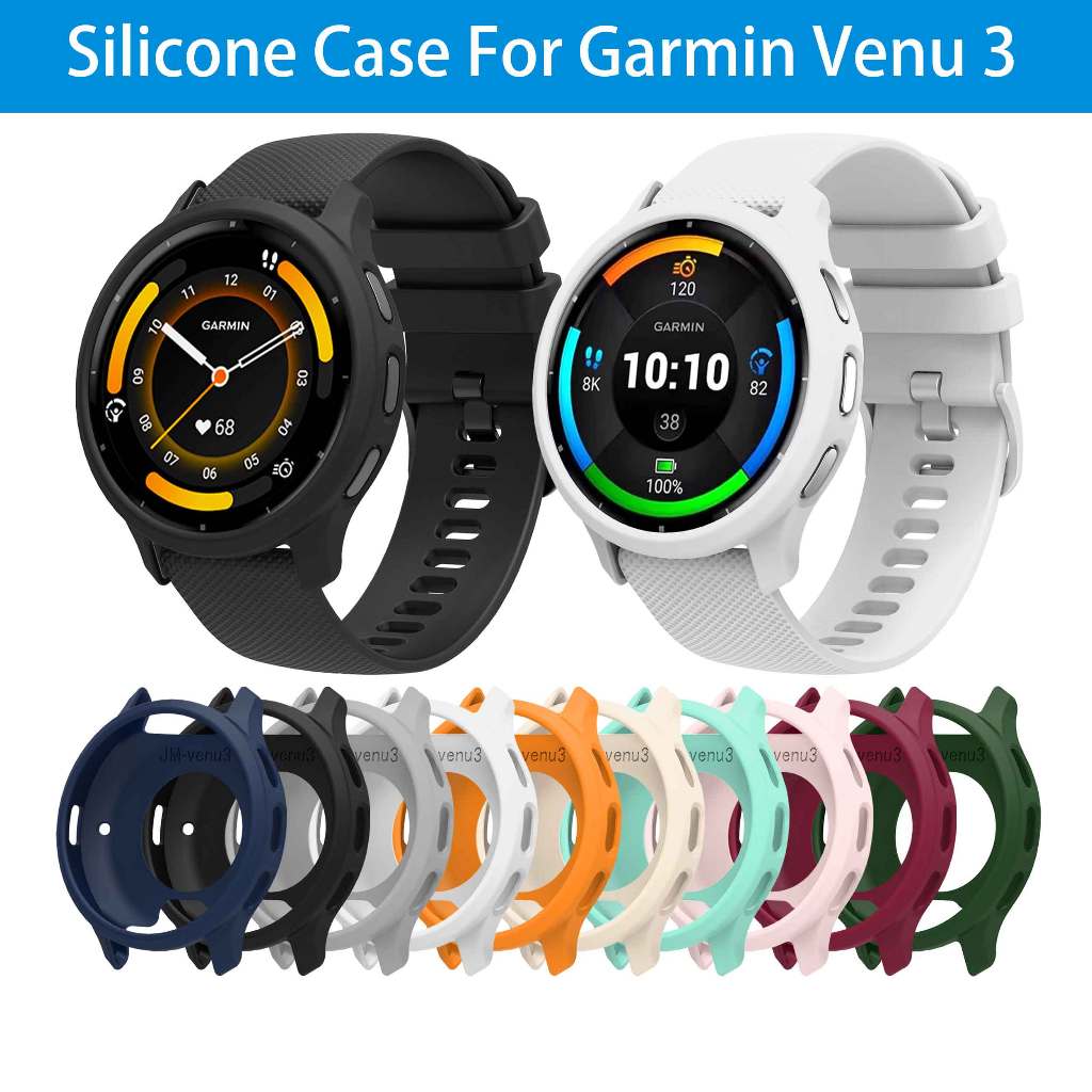 Capa Protetora De Silicone Para Garmin Venu 3 45mm , De Relógio , Moldura De Substituição , Acessórios Smartwatch Venu3