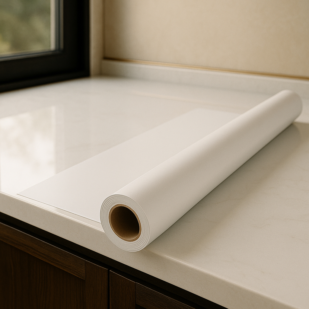 Nova Adesivo de Vinil Lavável Branco Fosco Semi Brilho Envelopamento Para Móveis Cozinha Armário