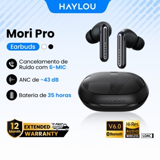 Haylou Mori Pro Fone Bluetooth Sem Fio | ANC 43dB + 6 Microfones HD Call | IPX4 Fone De Ouvido em Oferta na Shopee
