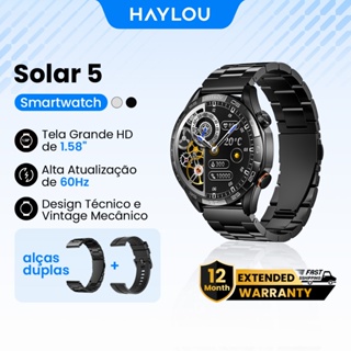 Haylou Solar 5 SmartWatch 1,58"AMOLED Display Avançado IP68 À Prova D'água 40d-Bateria Relógio inteligents em Oferta na Shopee