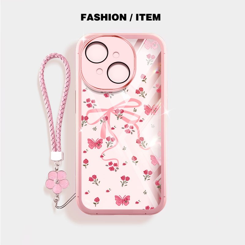 YBD Capa De Telefone Para Tecno Spark Go 1S 1 2024 ITEL A50C A06 POP 9 2025 INS Estilo Flor Quebrada Arco Claro Macio TP em Oferta na Shopee