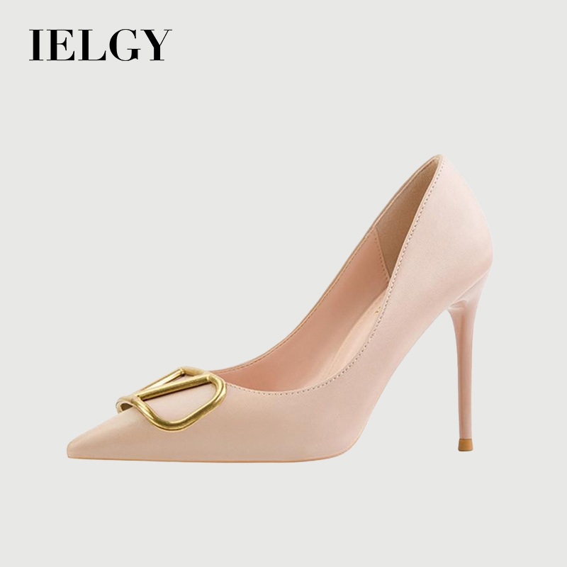 IELGY Moda Feminina OL Com Bico Fino E Salto Alto stiletto