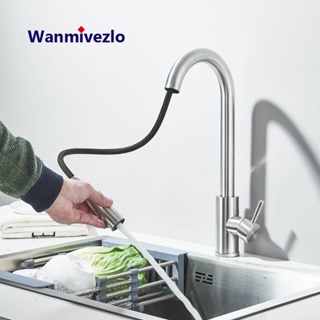 Torneira Gourmet Bancada De Cozinha Misturador Extensível Cor De Aço Inoxidável em Oferta na Shopee