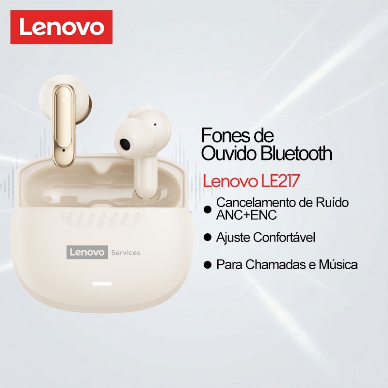 Fones De Ouvido Lenovo LE217 TWS E Bluetooth Sem Fio Com Cancelamento De Ruído ANC ENC , Além De Ajuste Confortável Para em Oferta na Shopee